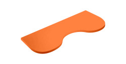 Mensola cupido Arancione lunghezza 56