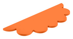 Mensola Venere Arancione lunghezza 76