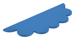 Mensola Venere Blu lunghezza 76